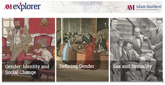 AM Explorer collections on Gender: Identity and Social Change, Defining Gender, and Sex and Sexuality