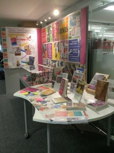 Photograph of LGBTQI+ history month display